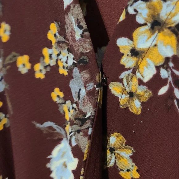 Marigold Burgundy Blouse - Picture 2 of 7